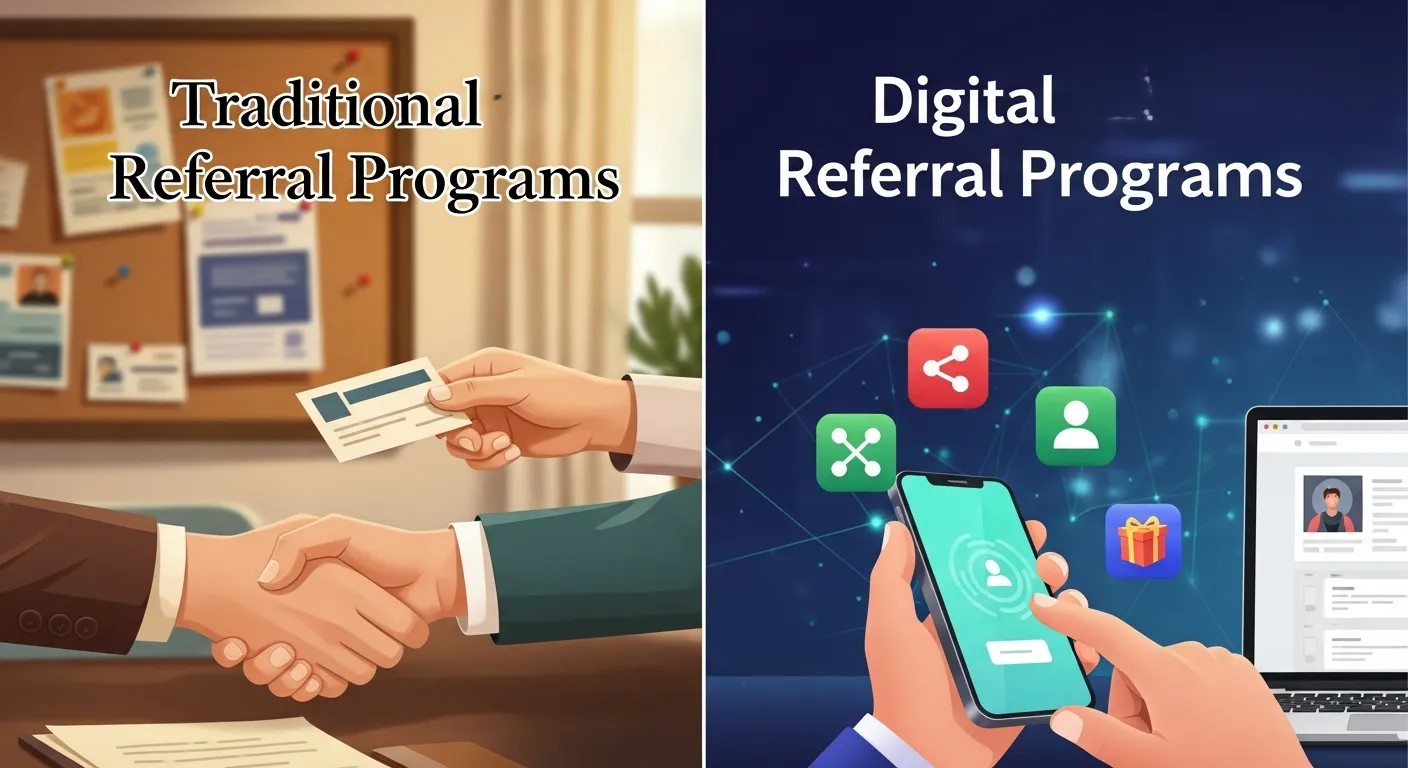 Traditional vs. Digital Referral Programs