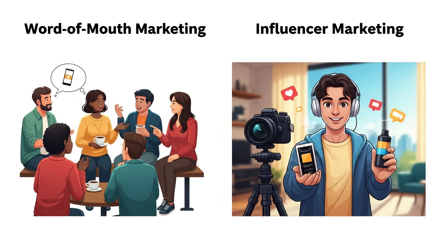 Difference Between Word-of-Mouth and Influencer Marketing