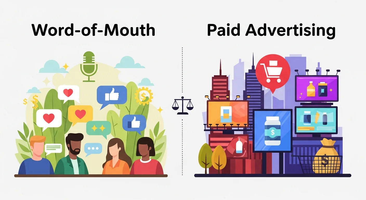 Word-of-Mouth vs. Paid Advertising Key Differences