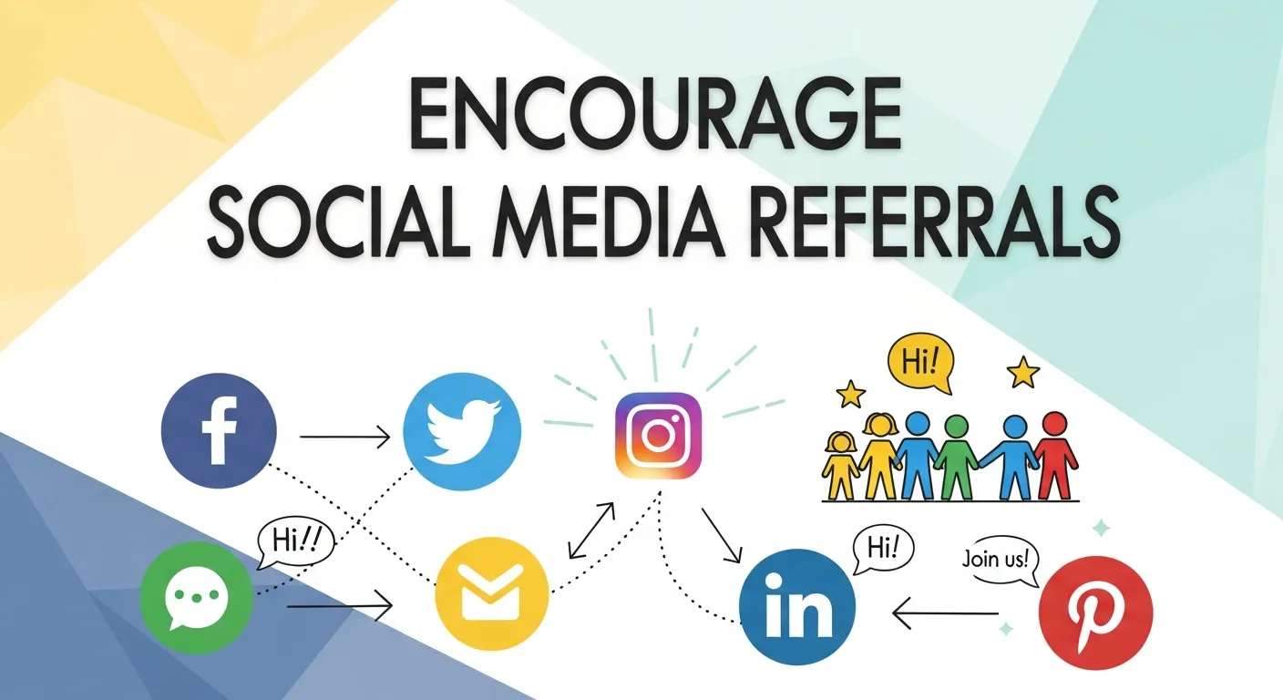 Encourage social media referral