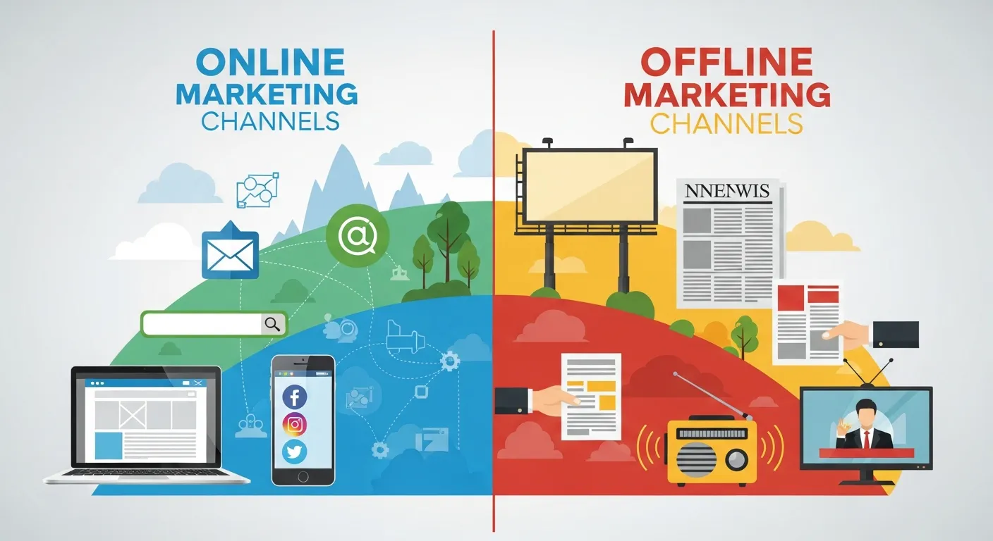 Difference Between Online and Offline Marketing Channels