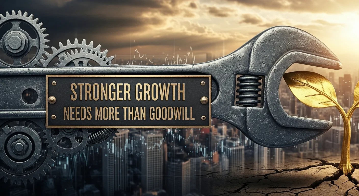 Stronger growth needs more than goodwill