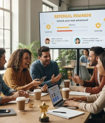 Referrals with Personalized Incentives and Gamification