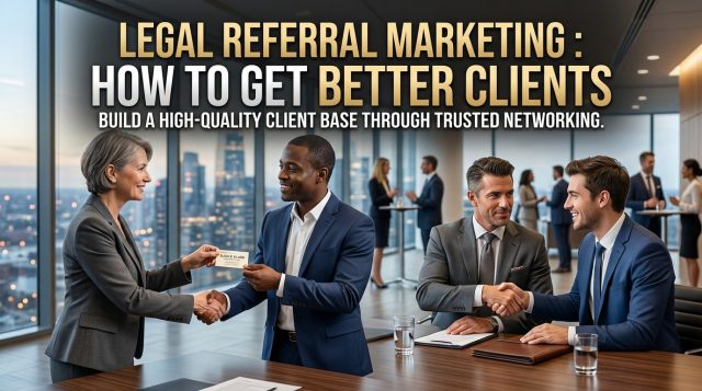 Legal Referral Marketing : How to Get Better Clients