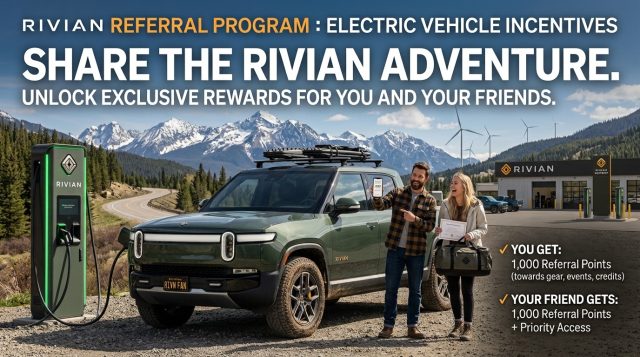 Rivian Referral Program Electric Vehicle Incentives Rivian Referral Program : Electric Vehicle Incentives