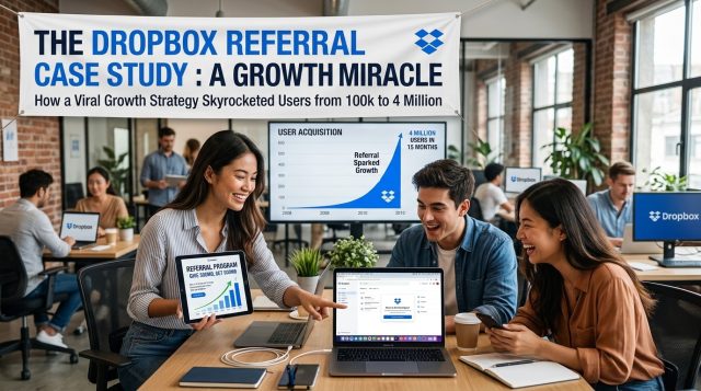 The Dropbox Referral Case Study A Growth Miracle The Dropbox Referral Case Study : A Growth Miracle Make a Hyper Realistic Banner Image