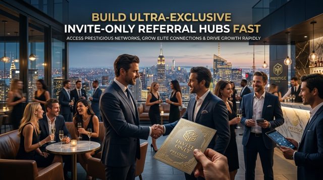 Build Ultra-Exclusive Invite-Only Referral Hubs Fast